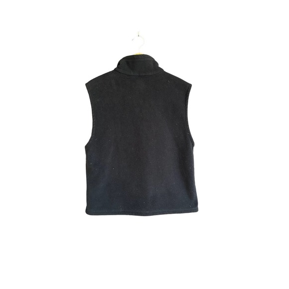 Columbia Black Fleece Vest Men’s Medium / Women’s Large Mock Neck Full Zip - Picture 2 of 6